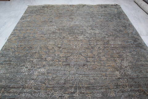 Jaipur Grey Hand Knotted 81 X 100 Area Rug 905-145122 Image 10