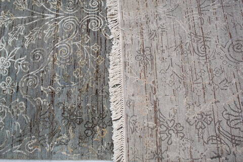 Jaipur Grey Hand Knotted 81 X 100 Area Rug 905-145122 Image 11