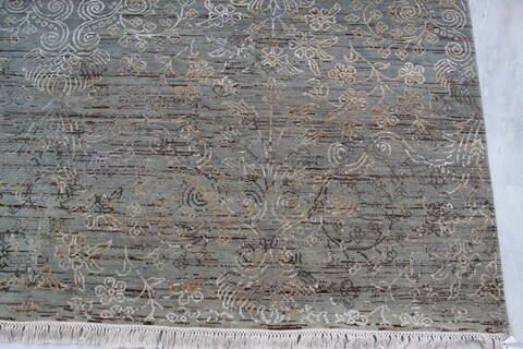 Jaipur Grey Hand Knotted 81 X 100 Area Rug 905-145122 Image 5