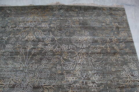 Jaipur Grey Hand Knotted 81 X 100 Area Rug 905-145122 Image 8