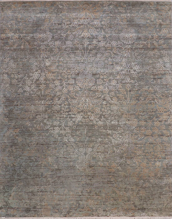 Jaipur Grey Hand Knotted 81 X 100 Area Rug 905-145122 Image 0