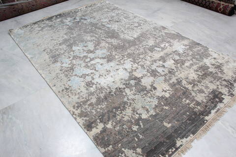 Jaipur Grey Hand Knotted 60 X 92 Area Rug 905-145123 Image 2