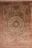 Qum Red Hand Knotted 114 X 80 Area Rug 254-145126 Thumb 0