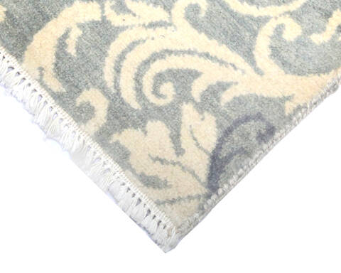 Modern-Contemporary Green Hand Knotted 90 X 124 Area Rug 904-145129 Image 2