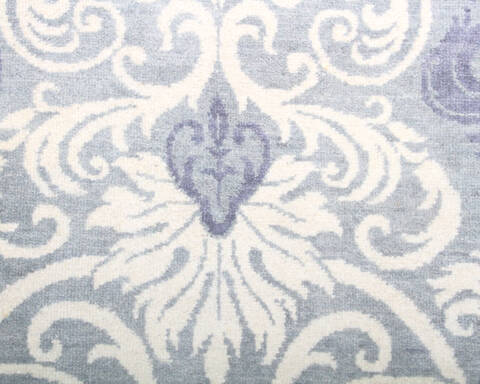 Modern-Contemporary Green Hand Knotted 90 X 124 Area Rug 904-145129 Image 4