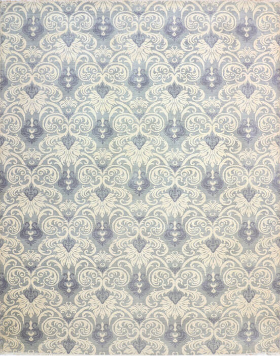 Modern-Contemporary Green Hand Knotted 90 X 124 Area Rug 904-145129 Image 0