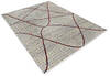 Modern-Contemporary Multicolor Hand Knotted 81 X 103 Area Rug 904-145139 Thumb 1