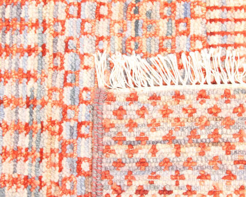 Modern-Contemporary Multicolor Hand Knotted 80 X 98 Area Rug 904-145142 Image 3