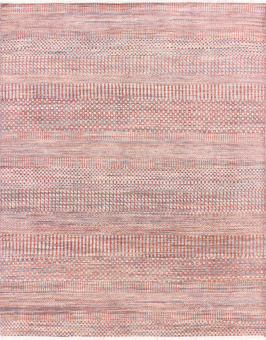Modern-Contemporary Multicolor Hand Knotted 80 X 98 Area Rug 904-145142 Image 0