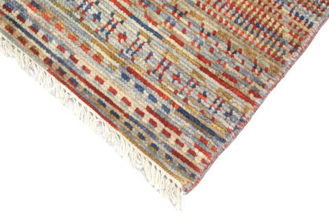 Modern-Contemporary Multicolor Hand Knotted 710 X 102 Area Rug 904-145143 Image 2