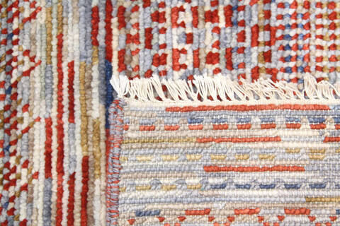 Modern-Contemporary Multicolor Hand Knotted 710 X 102 Area Rug 904-145143 Image 3