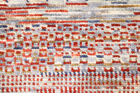 Modern-Contemporary Multicolor Hand Knotted 710 X 102 Area Rug 904-145143 Image 4