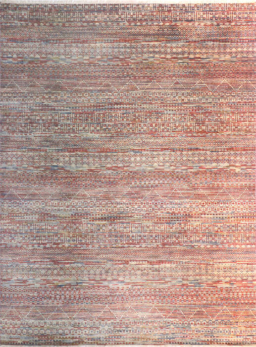Modern-Contemporary Multicolor Hand Knotted 710 X 102 Area Rug 904-145143 Image 0