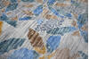 Modern-Contemporary Multicolor Hand Knotted 79 X 99 Area Rug 904-145146 Thumb 8