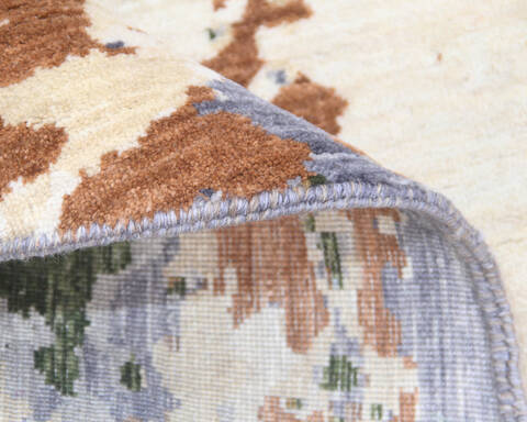 Modern-Contemporary Multicolor Round Hand Knotted 710 X 711 Area Rug 904-145152 Image 4