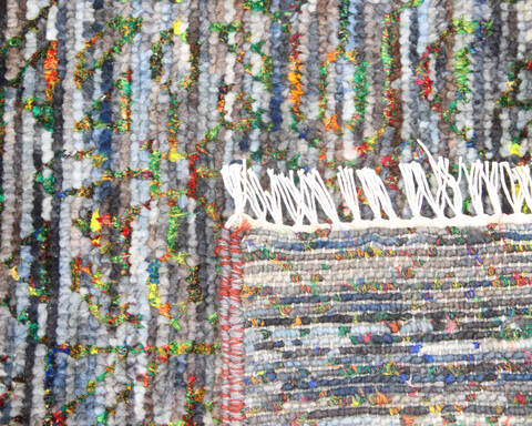 Modern-Contemporary Multicolor Hand Knotted 710 X 97 Area Rug 904-145158 Image 3
