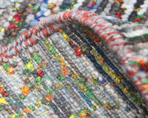 Modern-Contemporary Multicolor Hand Knotted 710 X 97 Area Rug 904-145158 Image 5