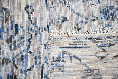Modern-Contemporary Multicolor Runner Hand Knotted 26 X 101 Area Rug 904-145159 Image 5