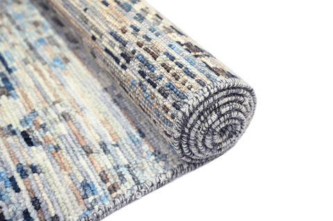 Modern-Contemporary Multicolor Runner Hand Knotted 26 X 101 Area Rug 904-145159 Image 7