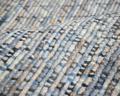 Modern-Contemporary Multicolor Hand Knotted 711 X 100 Area Rug 904-145161 Image 6