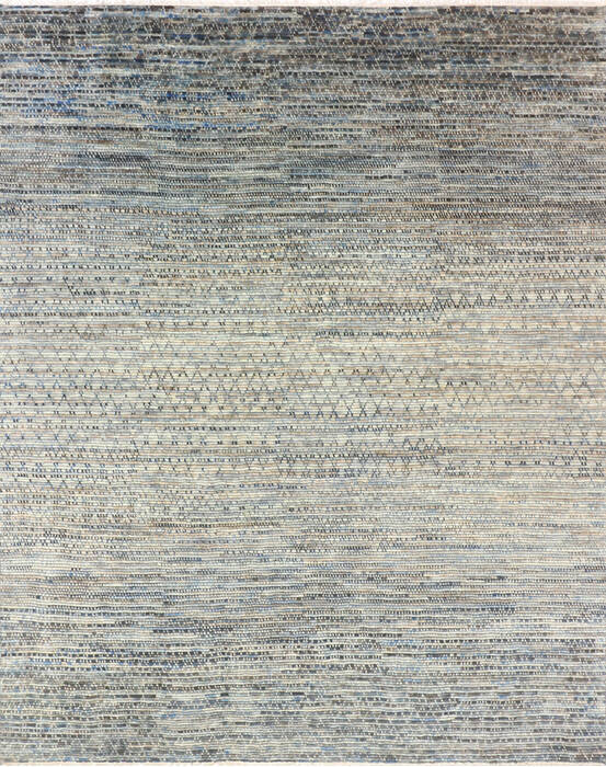 Modern-Contemporary Multicolor Hand Knotted 711 X 100 Area Rug 904-145161 Image 0