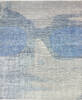 Modern-Contemporary Blue Hand Knotted 711 X 910  Area Rug 904-145163 Thumb 0