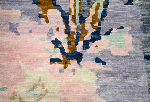 Modern-Contemporary Multicolor Hand Knotted 810 X 119 Area Rug 904-145167 Image 4