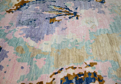 Modern-Contemporary Multicolor Hand Knotted 810 X 119 Area Rug 904-145167 Image 5