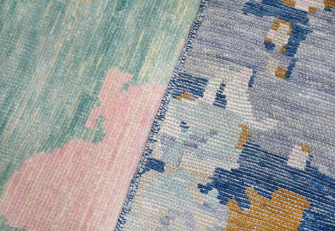 Modern-Contemporary Multicolor Hand Knotted 810 X 119 Area Rug 904-145167 Image 6