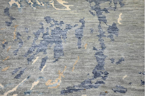 Modern-Contemporary Multicolor Hand Knotted 711 X 106 Area Rug 904-145168 Image 4