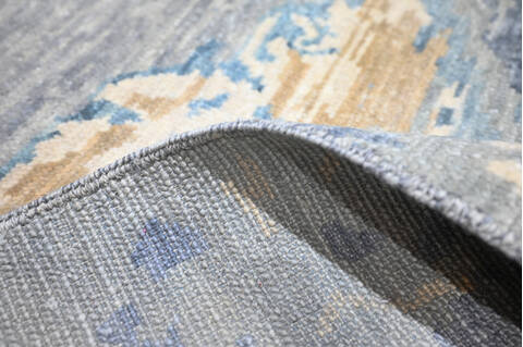 Modern-Contemporary Multicolor Hand Knotted 711 X 106 Area Rug 904-145168 Image 7