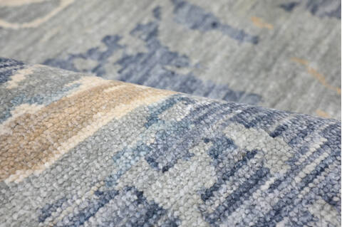 Modern-Contemporary Multicolor Hand Knotted 711 X 106 Area Rug 904-145168 Image 8