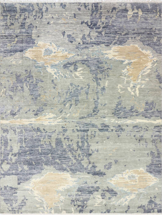 Modern-Contemporary Multicolor Hand Knotted 711 X 106 Area Rug 904-145168 Image 0