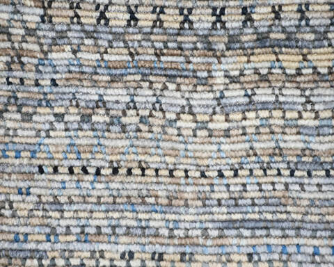 Modern-Contemporary Multicolor Hand Knotted 87 X 1110 Area Rug 904-145175 Image 4