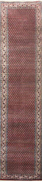 Persian Red Runner Hand Knotted 2'6" X 11'0"  Area Rug 902-145184