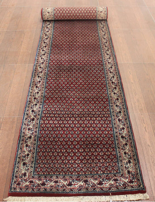 Persian Red Runner Hand Knotted 26 X 200 Area Rug 902-145185 Image 1