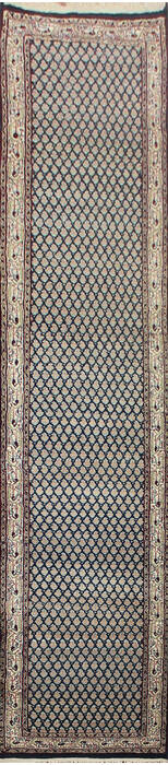 Persian Blue Runner Hand Knotted 22 X 110 Area Rug 902-145187 Image 0