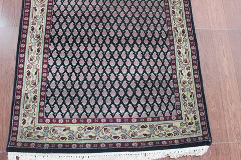Persian Black Hand Knotted 30 X 50 Area Rug 902-145192 Image 3