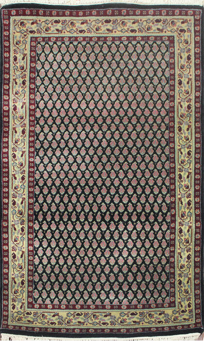 Persian Black Hand Knotted 30 X 50 Area Rug 902-145192 Image 0