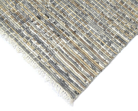 Modern-Contemporary Multicolor Hand Knotted 93 X 122 Area Rug 904-145194 Image 2