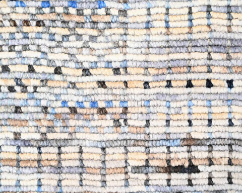 Modern-Contemporary Multicolor Hand Knotted 82 X 102 Area Rug 904-145197 Image 7