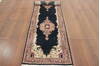 Kashan Blue Runner Hand Knotted 26 X 100  Area Rug 902-145199 Thumb 1