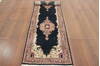 Kashan Blue Runner Hand Knotted 26 X 100 Area Rug 902-145199 Thumb 1