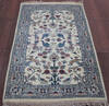 Kashan Beige Hand Knotted 30 X 50  Area Rug 902-145201 Thumb 4