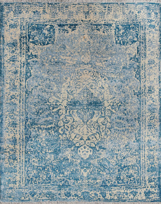 Tibetan Blue Hand Knotted 80 X 100 Area Rug 902-145205 Image 0