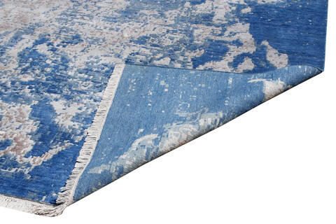 Tibetan Blue Hand Knotted 86 X 116 Area Rug 902-145208 Image 1