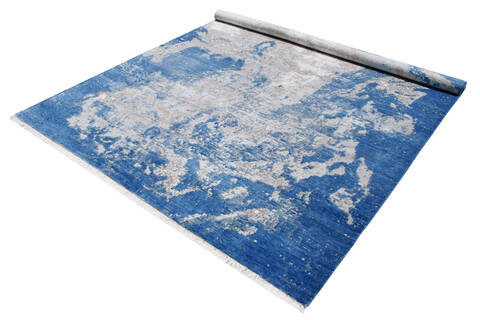 Tibetan Blue Hand Knotted 86 X 116 Area Rug 902-145208 Image 3