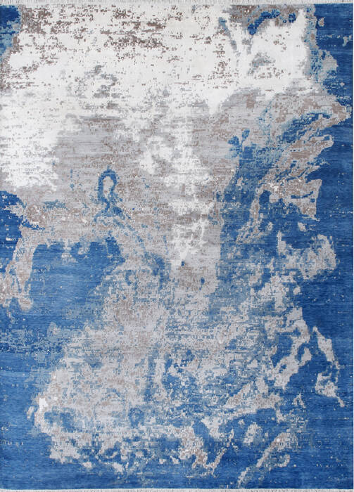 Tibetan Blue Hand Knotted 86 X 116 Area Rug 902-145208 Image 0