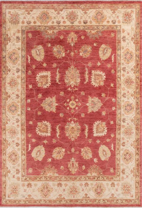 Chobi Red Hand Knotted 52 X 75 Area Rug 700-145227 Image 0