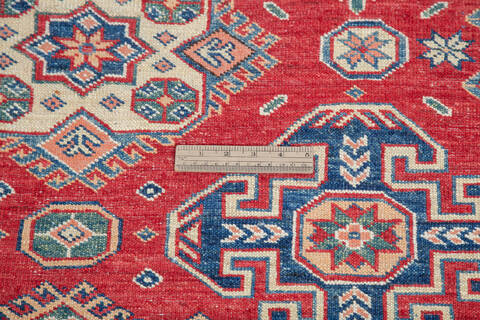 Kazak Red Hand Knotted 56 X 78 Area Rug 700-145228 Image 6